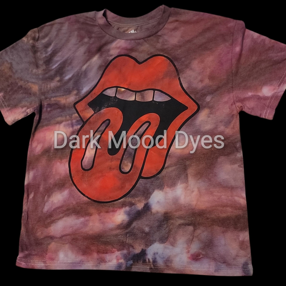 Rolling Stones Tie-Dye Shirt with Graphic Print